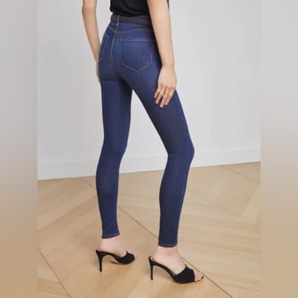 NWOT- L'AGENCE Marguerite skinny Jean In Baltic - Picture 6 of 11
